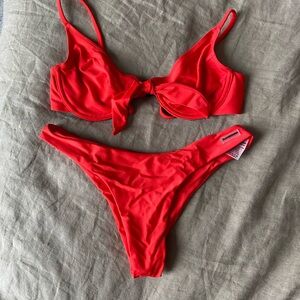 Blackbough Red Bikini Set